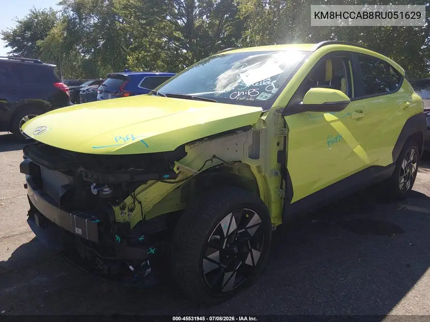 2024 Hyundai Kona Sel VIN: KM8HCCAB8RU051629 Lot: 45531945