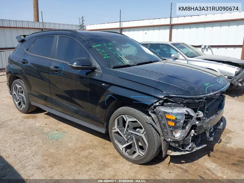 2024 Hyundai Kona N Line VIN: KM8HA3A31RU090674 Lot: 45565571