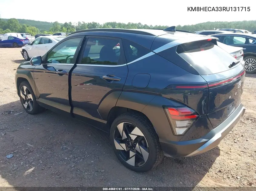 2024 Hyundai Kona Limited VIN: KM8HECA33RU131715 Lot: 45661741