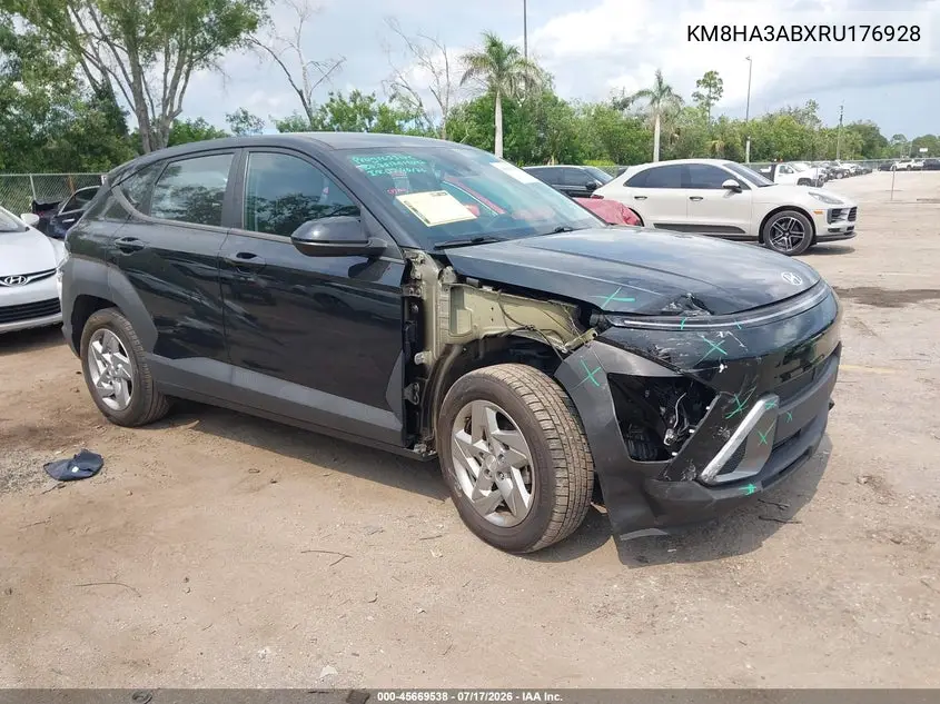 2024 Hyundai Kona Se VIN: KM8HA3ABXRU176928 Lot: 45669538