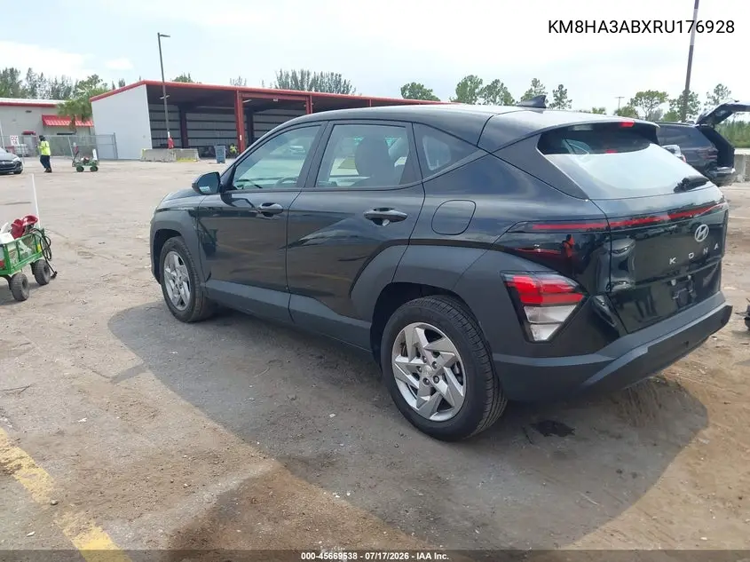 2024 Hyundai Kona Se VIN: KM8HA3ABXRU176928 Lot: 45669538