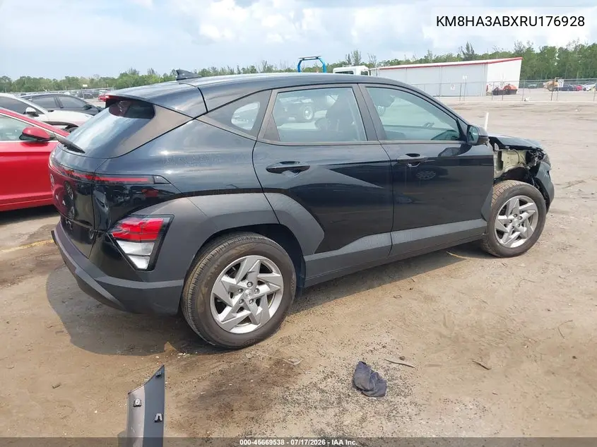 2024 Hyundai Kona Se VIN: KM8HA3ABXRU176928 Lot: 45669538
