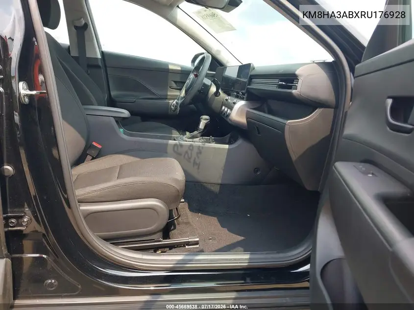 2024 Hyundai Kona Se VIN: KM8HA3ABXRU176928 Lot: 45669538