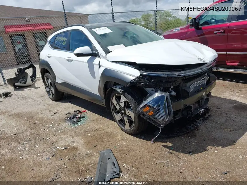 2025 Hyundai Kona Limited VIN: KM8HECA34SU209067 Lot: 45173538
