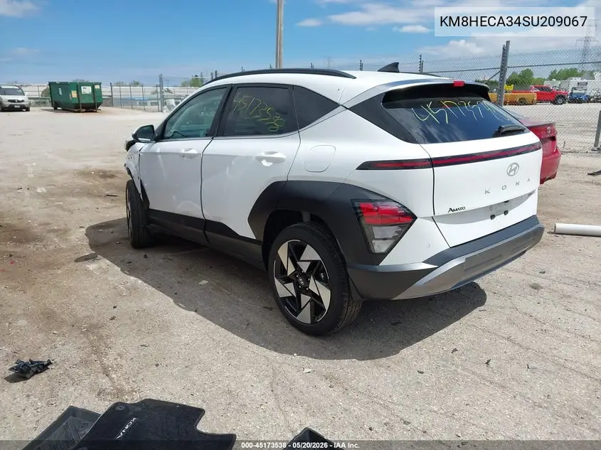 2025 Hyundai Kona Limited VIN: KM8HECA34SU209067 Lot: 45173538