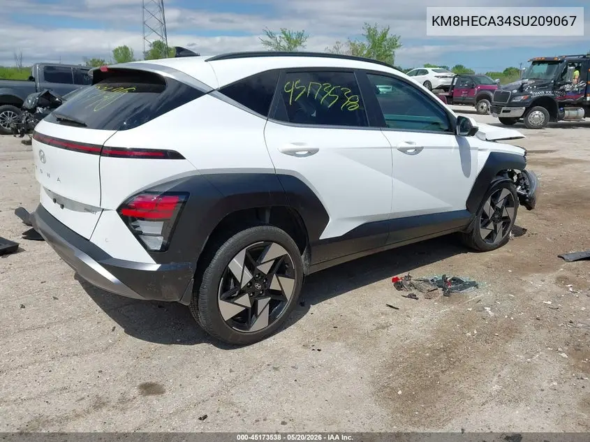 2025 Hyundai Kona Limited VIN: KM8HECA34SU209067 Lot: 45173538