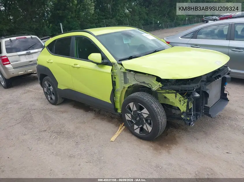 2025 Hyundai Kona Sel VIN: KM8HB3AB9SU209324 Lot: 45331155