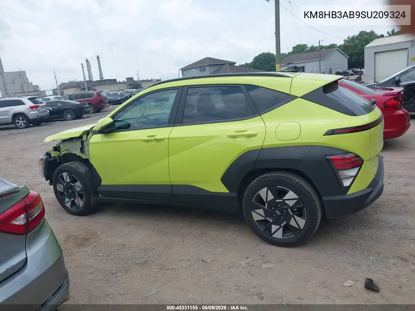 2025 Hyundai Kona Sel VIN: KM8HB3AB9SU209324 Lot: 45331155