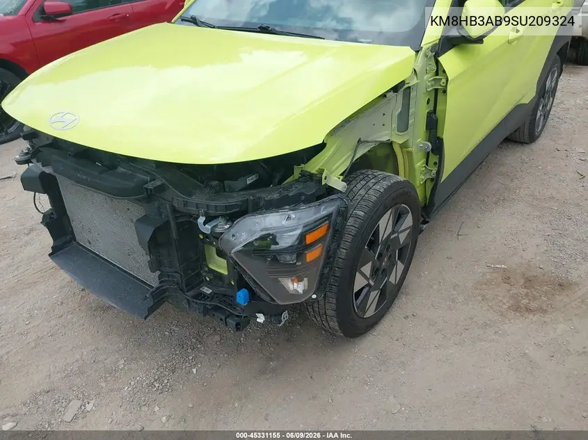 2025 Hyundai Kona Sel VIN: KM8HB3AB9SU209324 Lot: 45331155