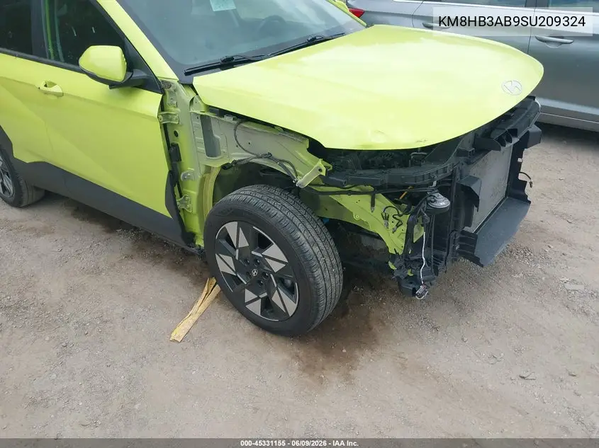 2025 Hyundai Kona Sel VIN: KM8HB3AB9SU209324 Lot: 45331155