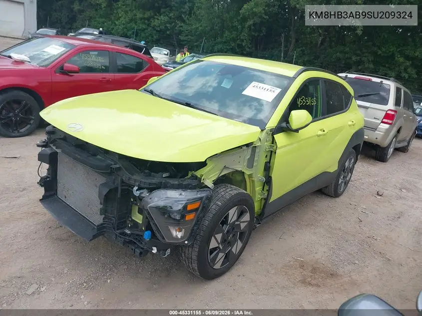 2025 Hyundai Kona Sel VIN: KM8HB3AB9SU209324 Lot: 45331155