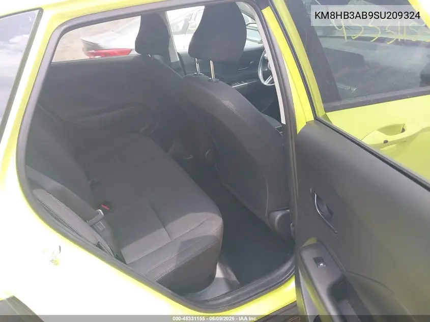 2025 Hyundai Kona Sel VIN: KM8HB3AB9SU209324 Lot: 45331155