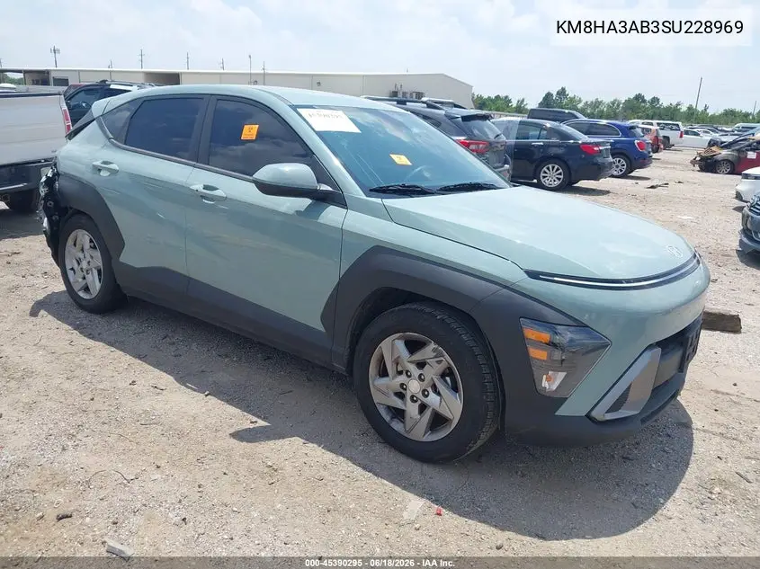 2025 Hyundai Kona Se VIN: KM8HA3AB3SU228969 Lot: 45390295