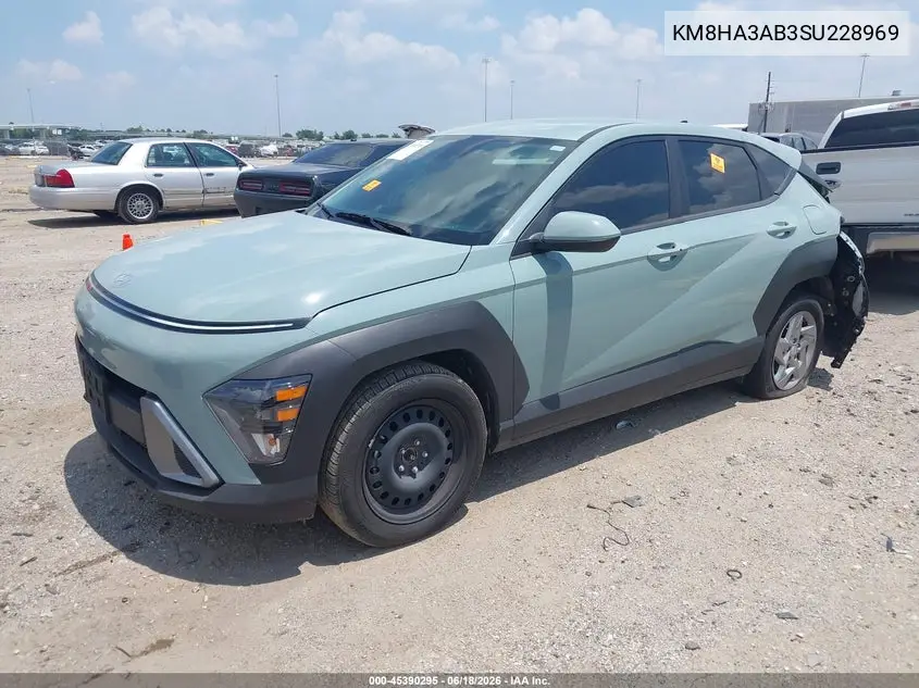 2025 Hyundai Kona Se VIN: KM8HA3AB3SU228969 Lot: 45390295