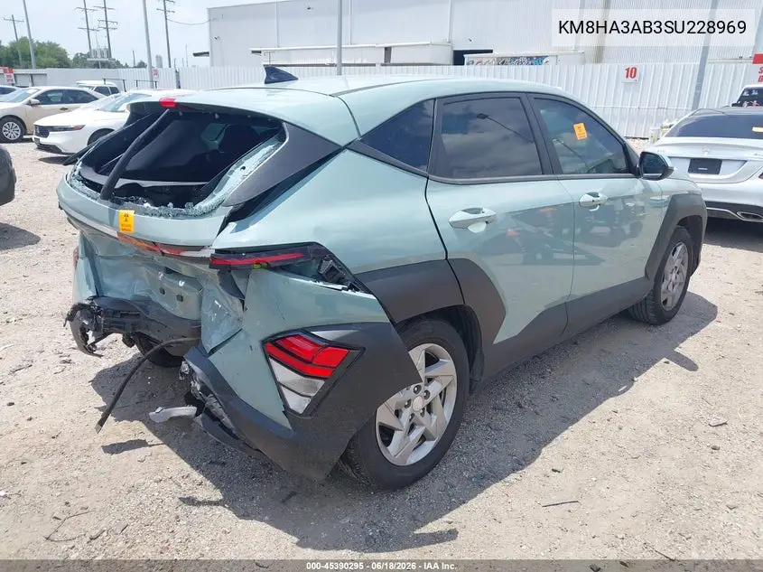 2025 Hyundai Kona Se VIN: KM8HA3AB3SU228969 Lot: 45390295