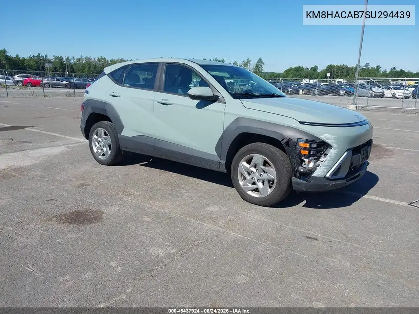 2025 Hyundai Kona Se VIN: KM8HACAB7SU294439 Lot: 45437924