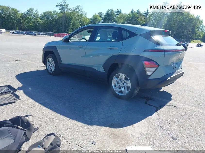 2025 Hyundai Kona Se VIN: KM8HACAB7SU294439 Lot: 45437924