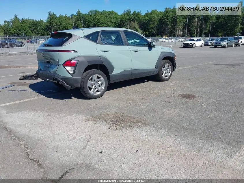 2025 Hyundai Kona Se VIN: KM8HACAB7SU294439 Lot: 45437924