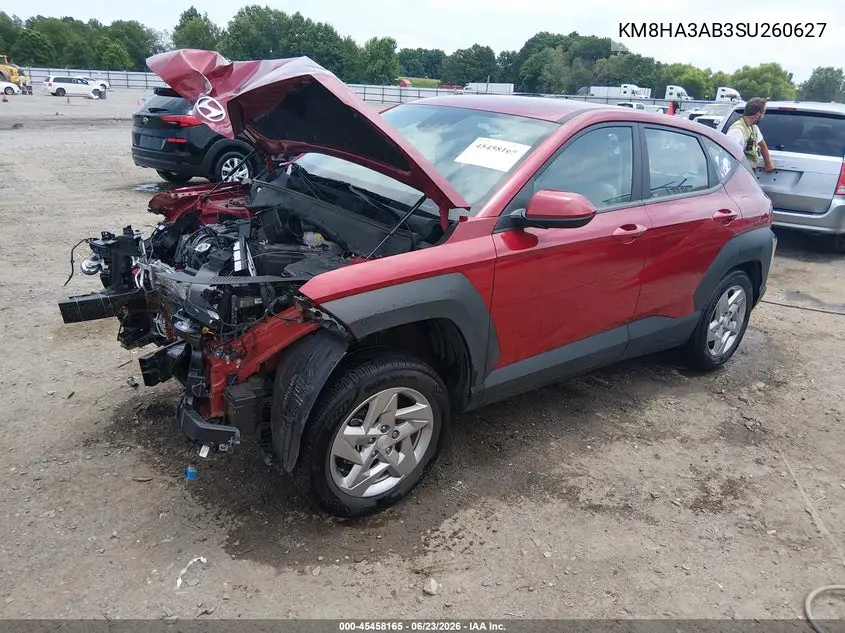 2025 Hyundai Kona Se VIN: KM8HA3AB3SU260627 Lot: 45458165