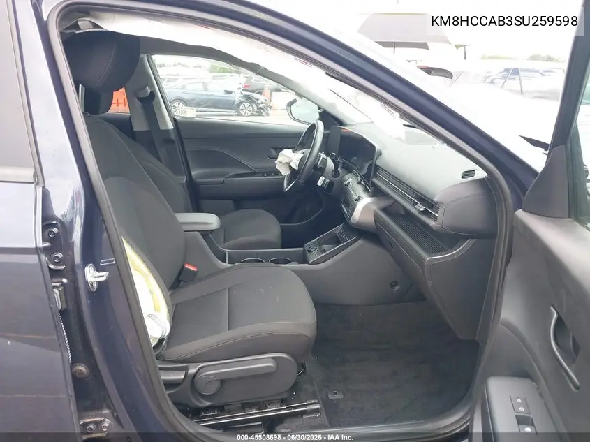 2025 Hyundai Kona Sel Convenience VIN: KM8HCCAB3SU259598 Lot: 45508698