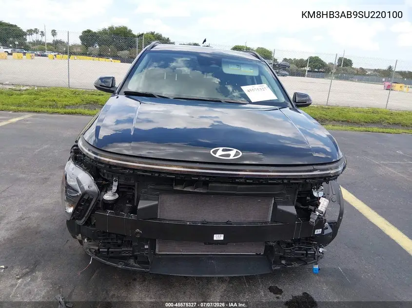 2025 Hyundai Kona Sel VIN: KM8HB3AB9SU220100 Lot: 45575327