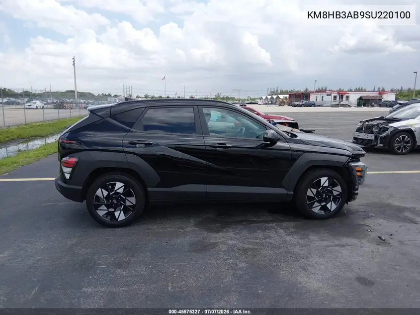 2025 Hyundai Kona Sel VIN: KM8HB3AB9SU220100 Lot: 45575327