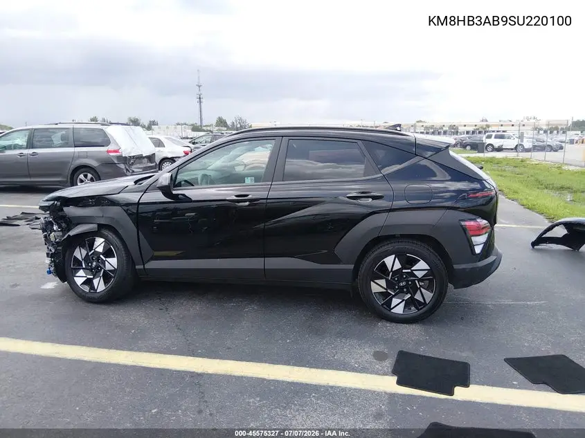 2025 Hyundai Kona Sel VIN: KM8HB3AB9SU220100 Lot: 45575327
