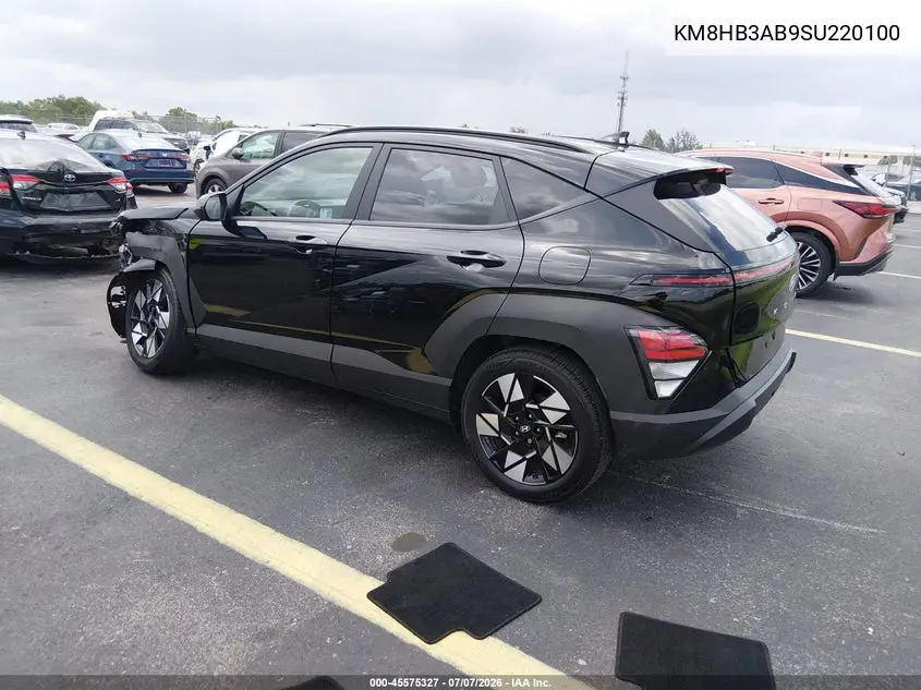 2025 Hyundai Kona Sel VIN: KM8HB3AB9SU220100 Lot: 45575327