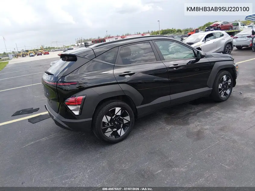 2025 Hyundai Kona Sel VIN: KM8HB3AB9SU220100 Lot: 45575327