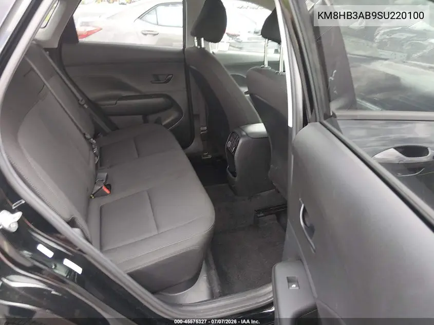 2025 Hyundai Kona Sel VIN: KM8HB3AB9SU220100 Lot: 45575327