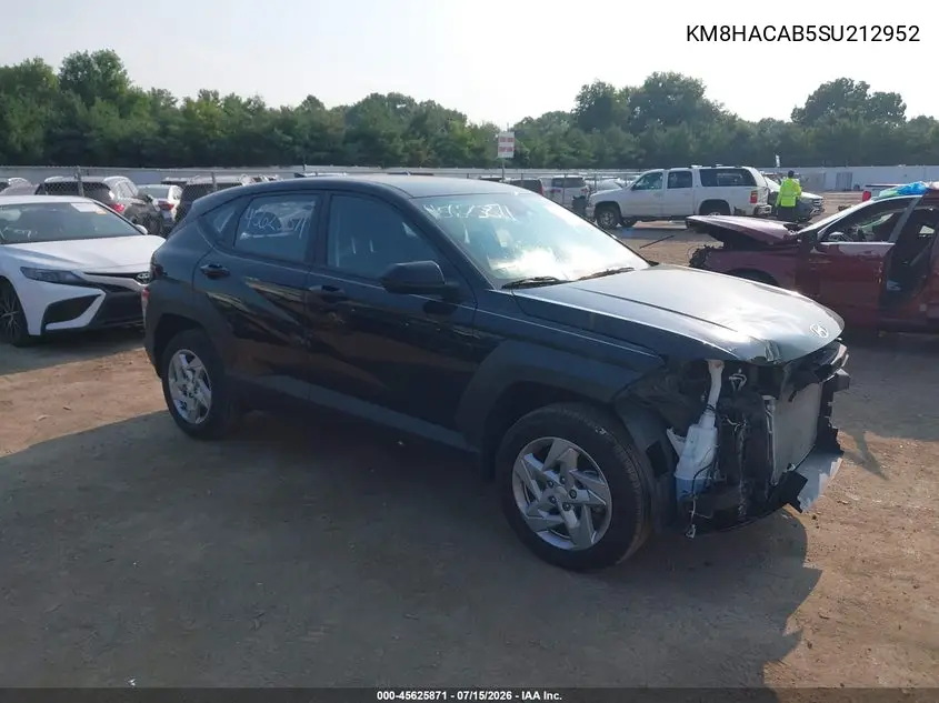 2025 Hyundai Kona Se VIN: KM8HACAB5SU212952 Lot: 45625871