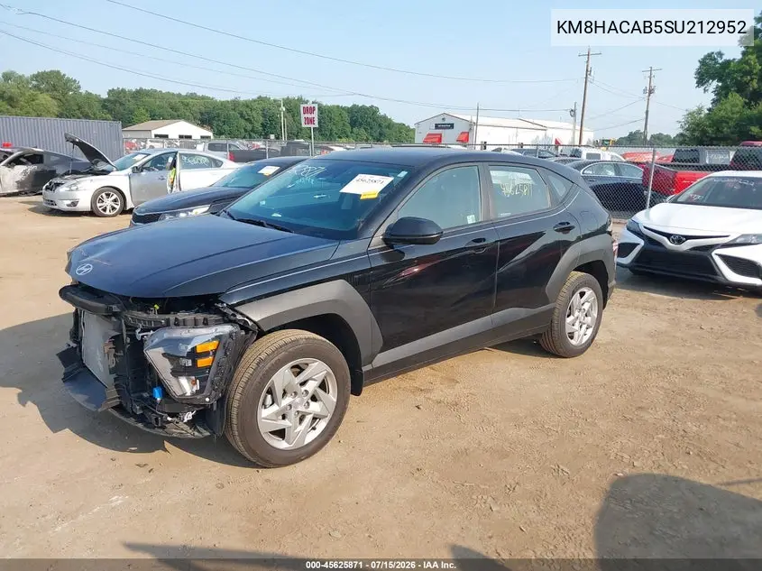2025 Hyundai Kona Se VIN: KM8HACAB5SU212952 Lot: 45625871