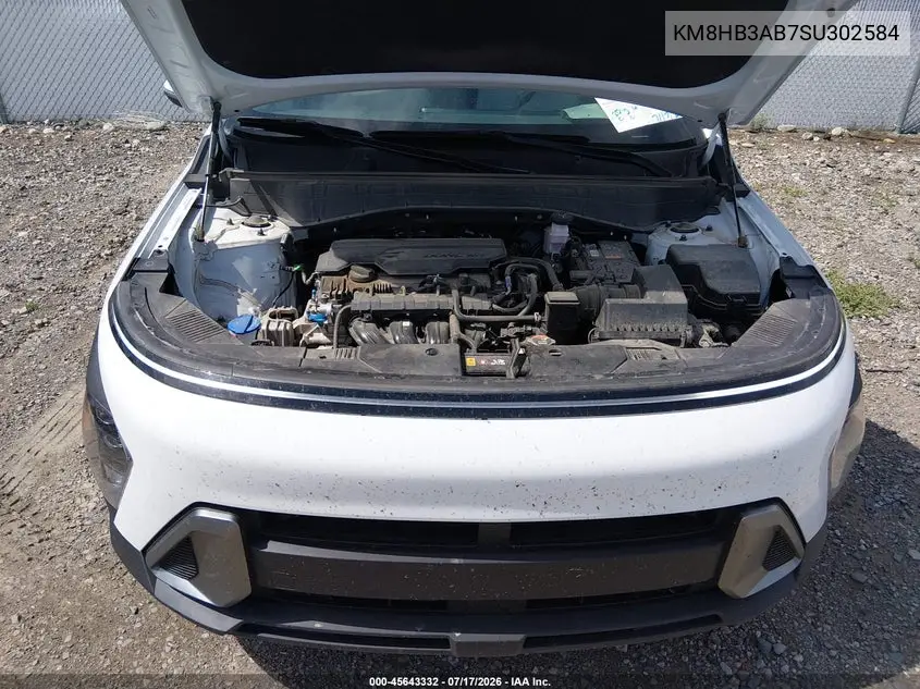 2025 Hyundai Kona Sel VIN: KM8HB3AB7SU302584 Lot: 45643332