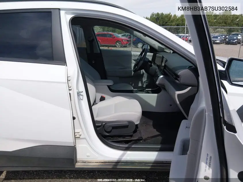 2025 Hyundai Kona Sel VIN: KM8HB3AB7SU302584 Lot: 45643332
