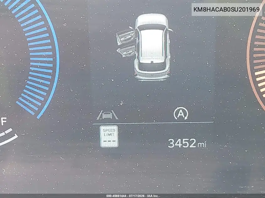 2025 Hyundai Kona Se VIN: KM8HACAB0SU201969 Lot: 45661444
