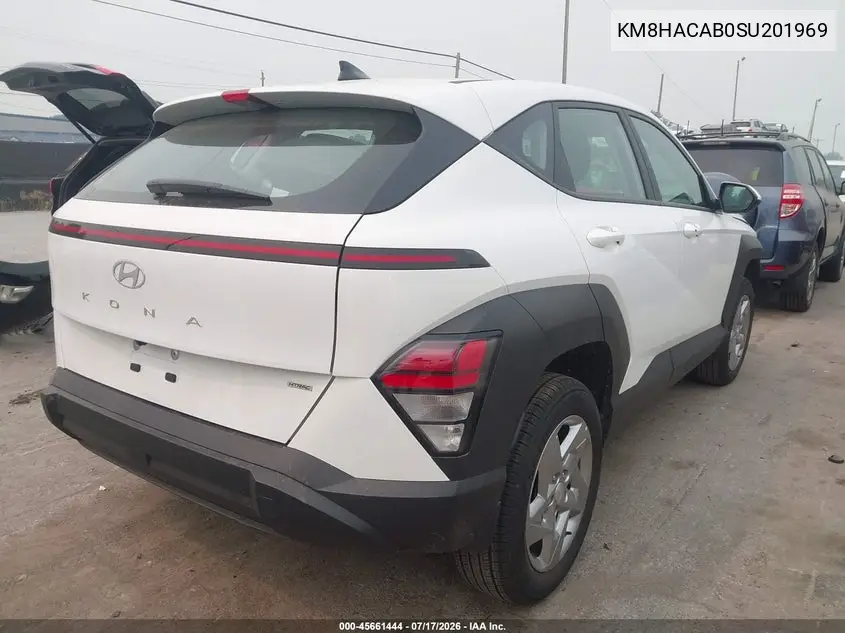 2025 Hyundai Kona Se VIN: KM8HACAB0SU201969 Lot: 45661444