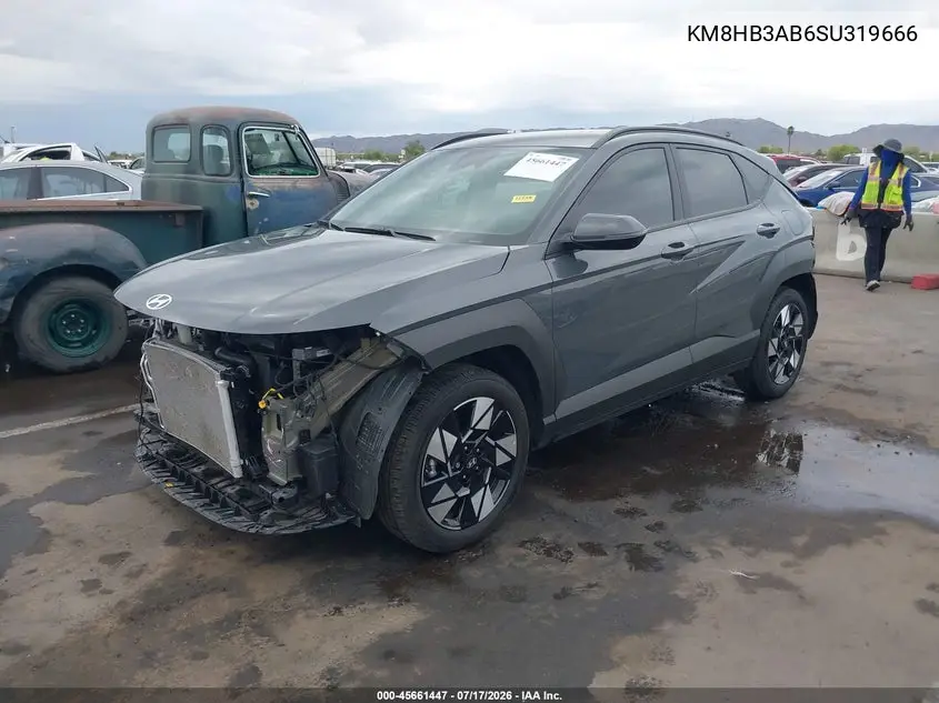 2025 Hyundai Kona Sel VIN: KM8HB3AB6SU319666 Lot: 45661447