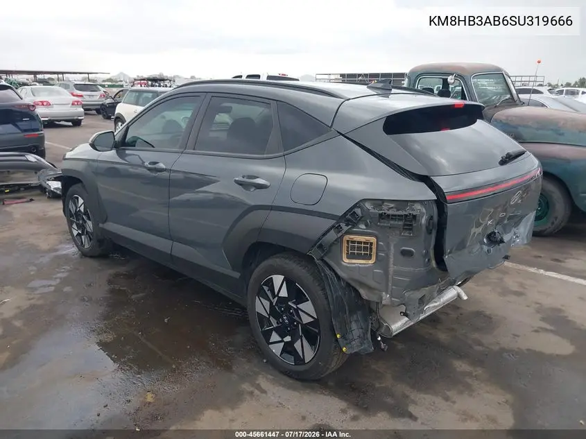 2025 Hyundai Kona Sel VIN: KM8HB3AB6SU319666 Lot: 45661447