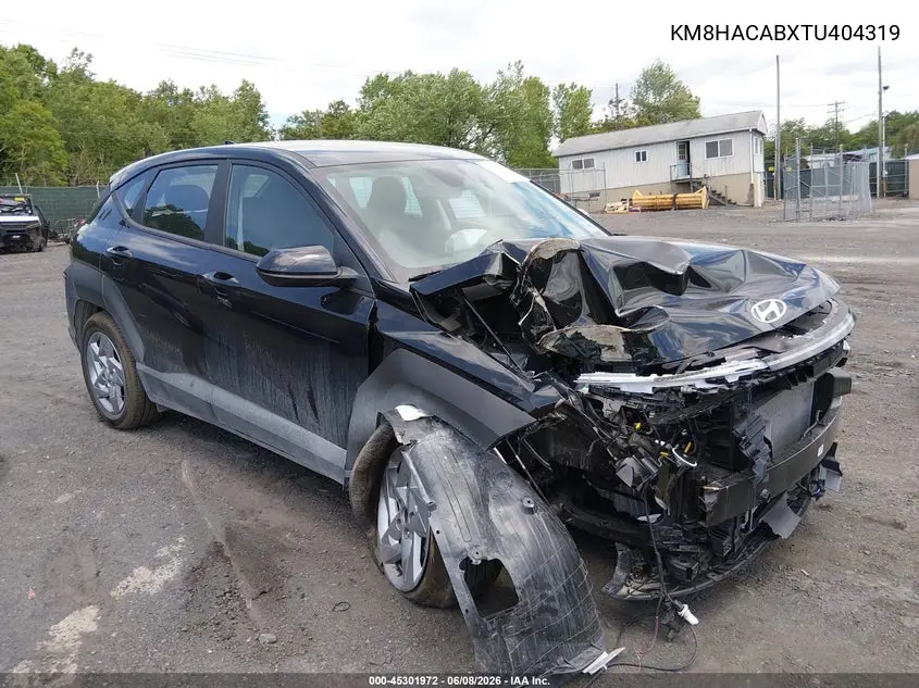 2026 Hyundai Kona Se VIN: KM8HACABXTU404319 Lot: 45301972