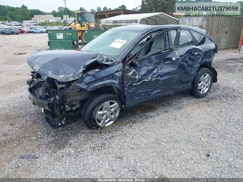 2026 Hyundai Kona Se VIN: KM8HACAB2TU379058 Lot: 45330706