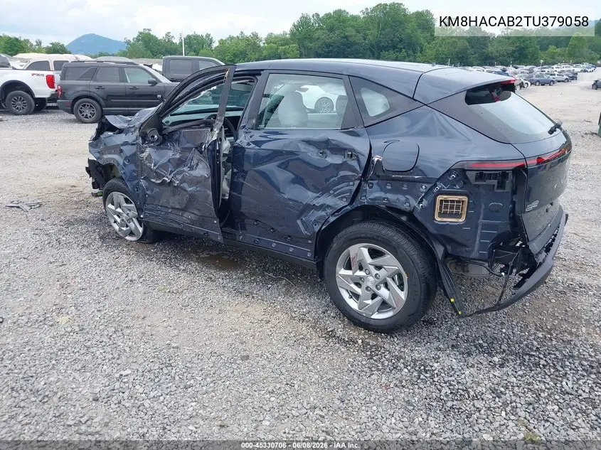 2026 Hyundai Kona Se VIN: KM8HACAB2TU379058 Lot: 45330706