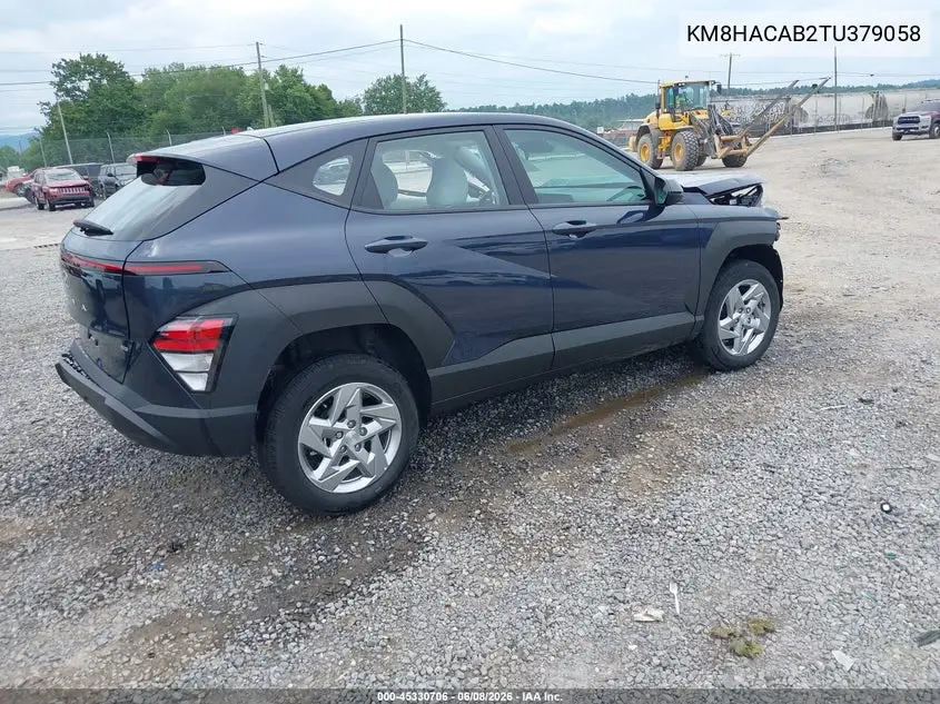 2026 Hyundai Kona Se VIN: KM8HACAB2TU379058 Lot: 45330706