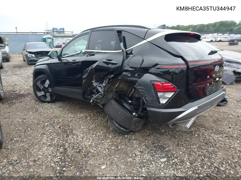 2026 Hyundai Kona Limited VIN: KM8HECA35TU344947 Lot: 45387000