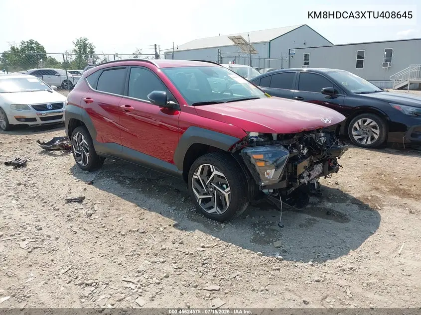 2026 Hyundai Kona Sel Premium VIN: KM8HDCA3XTU408645 Lot: 45624575