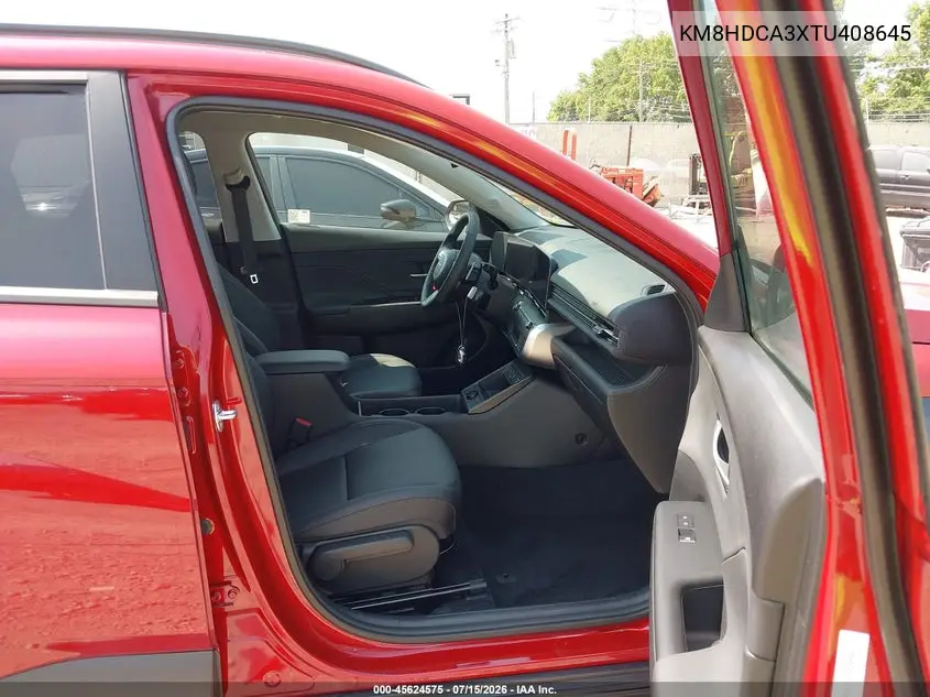 2026 Hyundai Kona Sel Premium VIN: KM8HDCA3XTU408645 Lot: 45624575