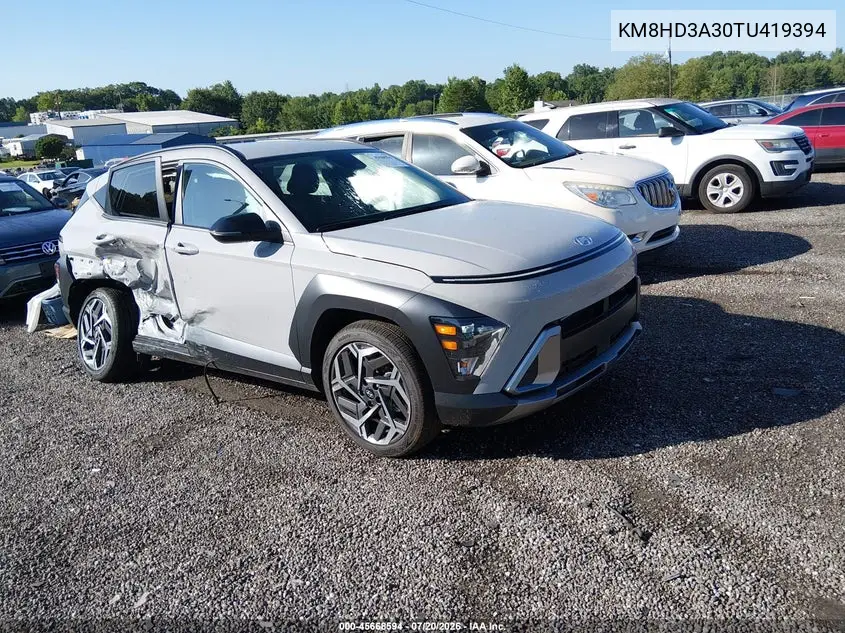 2026 Hyundai Kona Sel Premium VIN: KM8HD3A30TU419394 Lot: 45668594