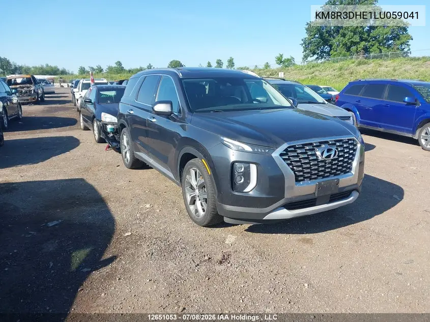 2020 Hyundai Palisade Luxury 8-Passenger Seating VIN: KM8R3DHE1LU059041 Lot: 12651053