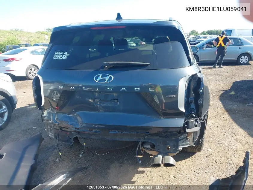 2020 Hyundai Palisade Luxury 8-Passenger Seating VIN: KM8R3DHE1LU059041 Lot: 12651053