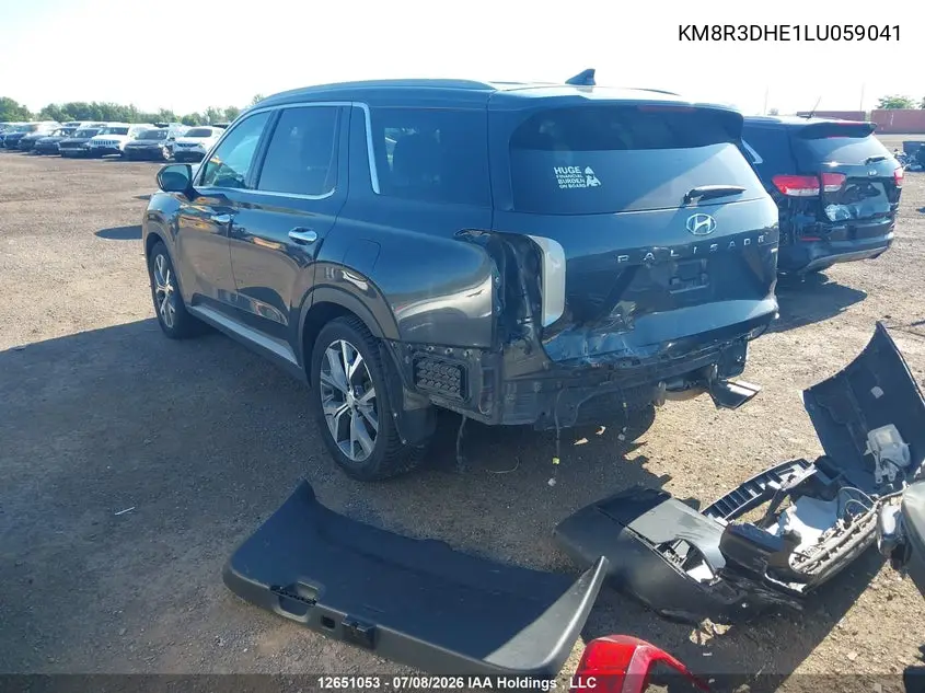 2020 Hyundai Palisade Luxury 8-Passenger Seating VIN: KM8R3DHE1LU059041 Lot: 12651053