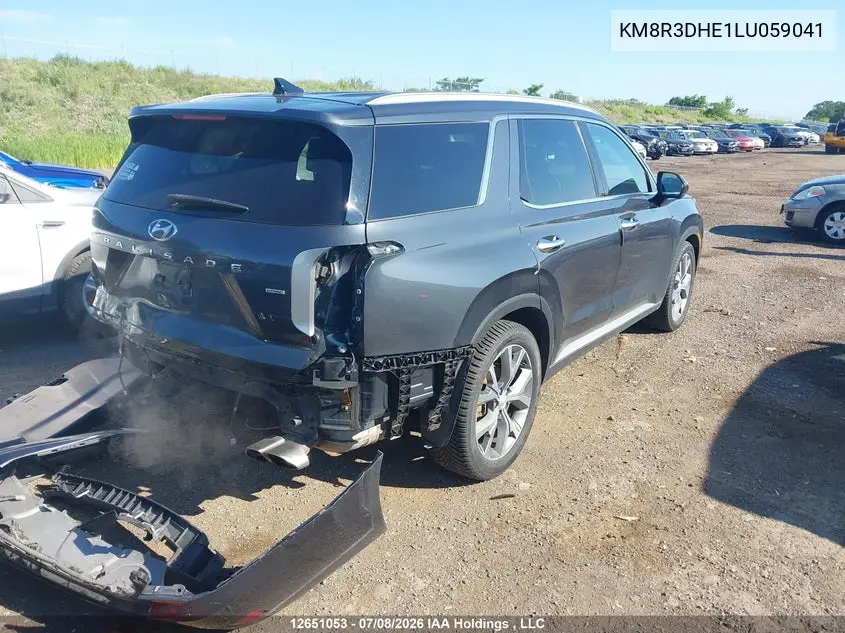 2020 Hyundai Palisade Luxury 8-Passenger Seating VIN: KM8R3DHE1LU059041 Lot: 12651053